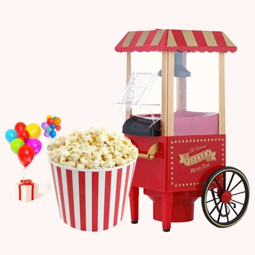 Popcornmaskin med vagn - Automatisk 2