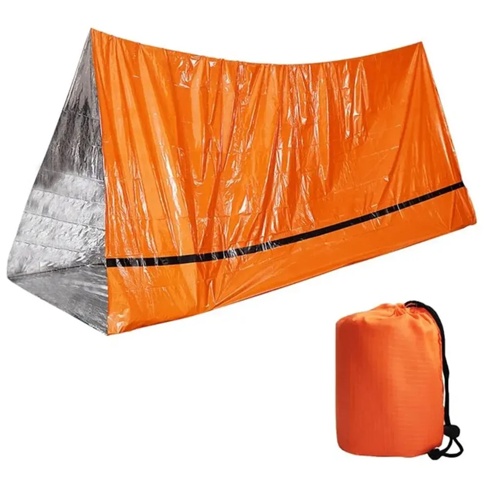 Nödfilt Sovsäck Orange Vattentät