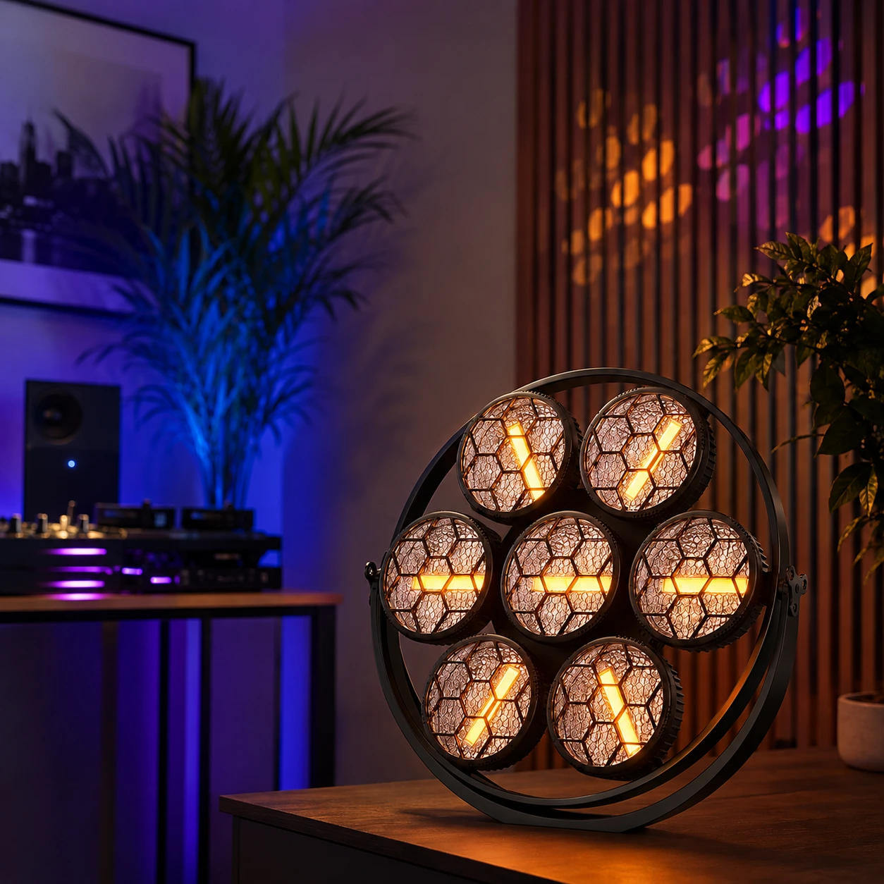 Scenbelysning PAR-lampa med COB och RGB