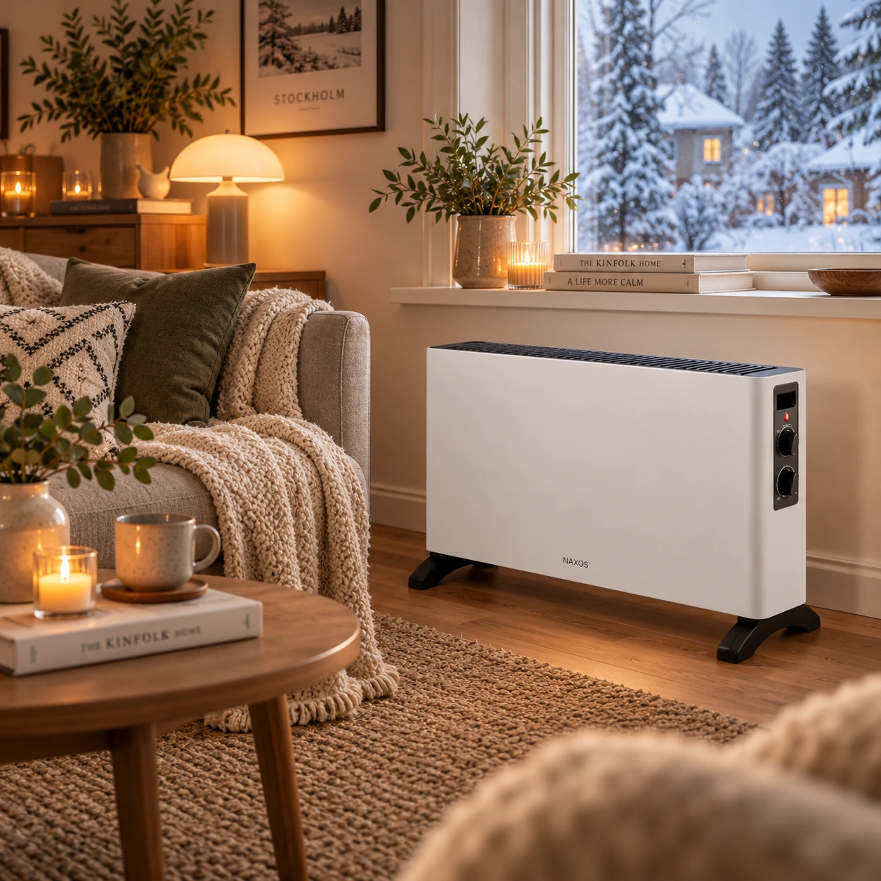 Termostaatillinen konvektorilämmitin kotiin ja toimistoon