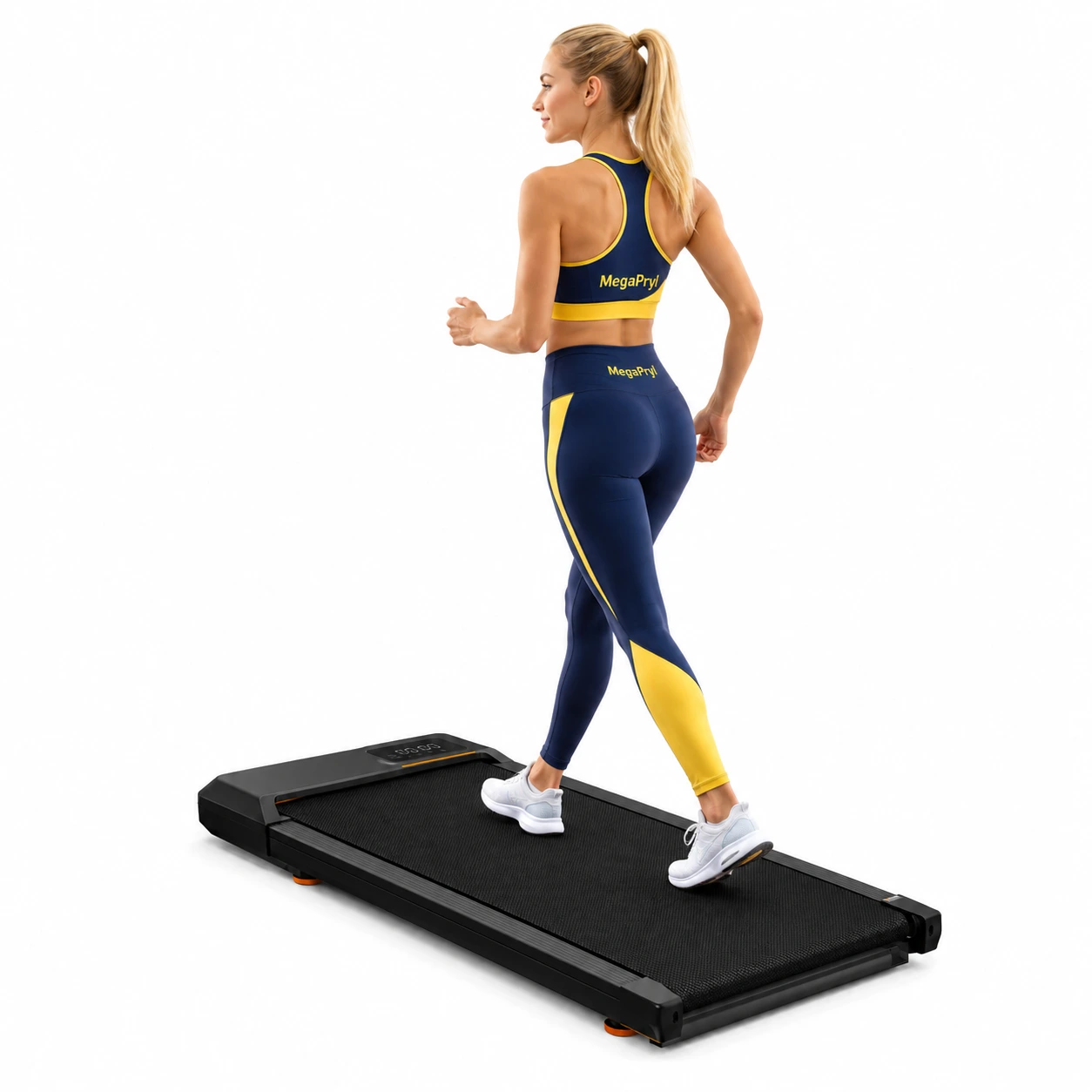 Gåband för hemmet med app och LCD-skärm