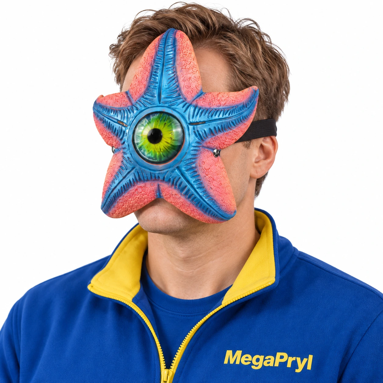 Sjöstjärnemask i latex med stort öga – maskerad och Halloween