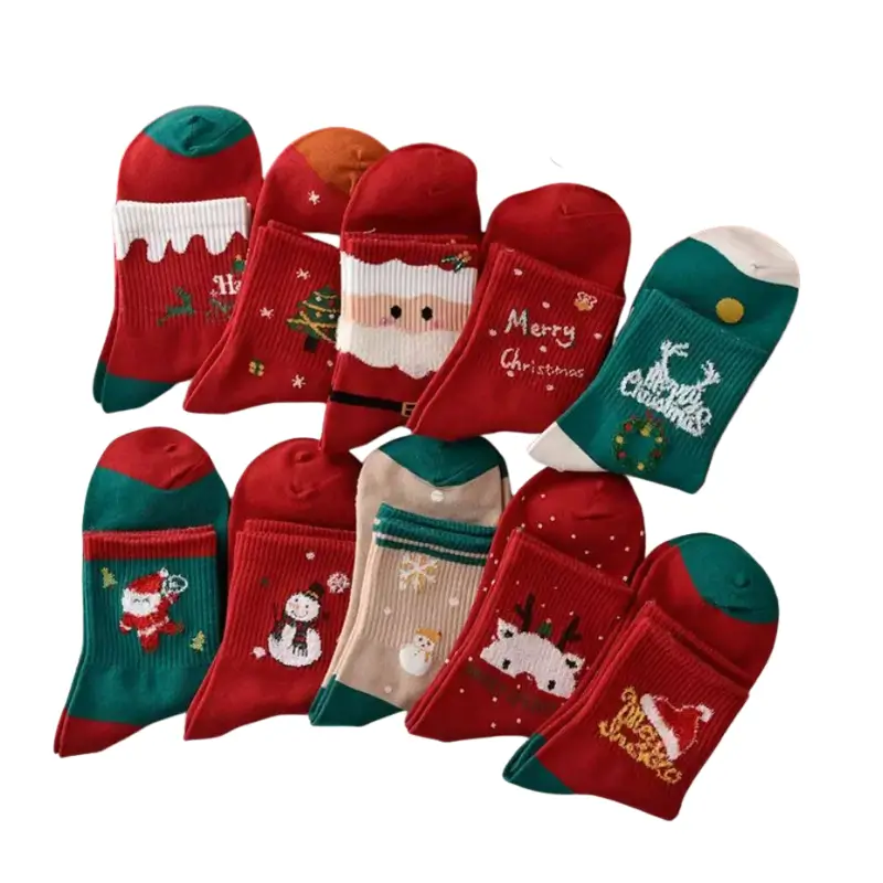 Julstrumpor med Julmotiv 5-pack 2