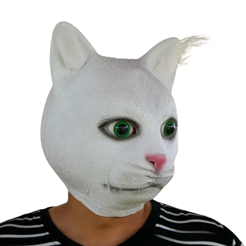 Katthuvudmask i Latex - Söt och Skrämmande 6