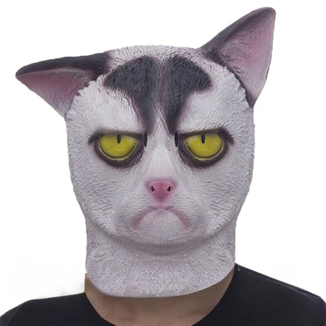 Katthuvudmask i Latex - Söt och Skrämmande 5