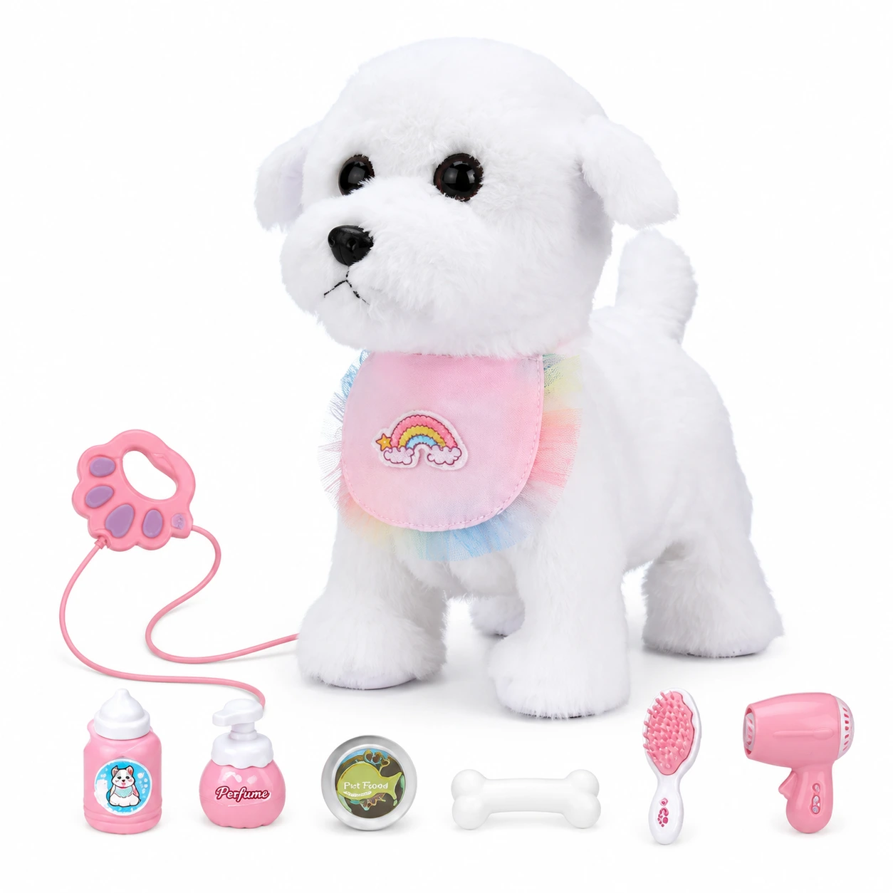 Vit bichonhund