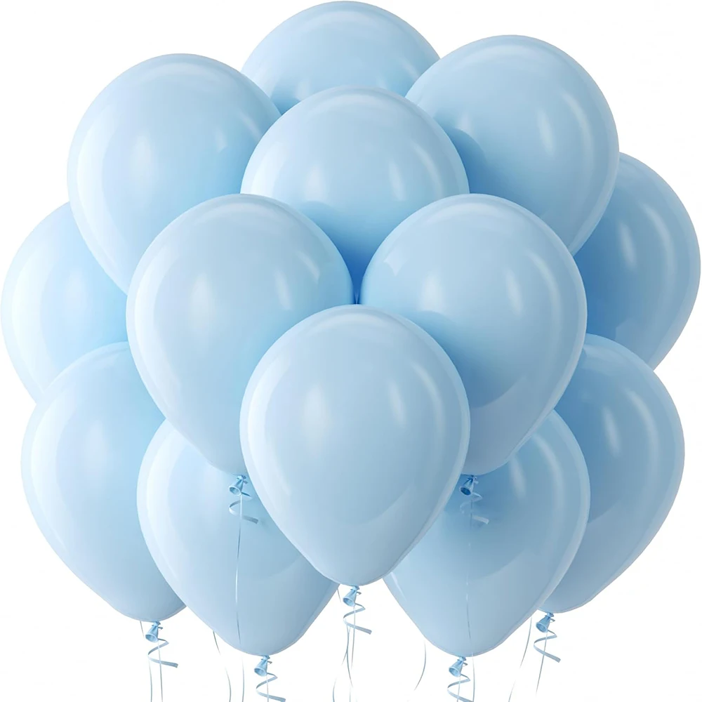 Latexballonger Pastell Babyblå 50 cm – 20-pack