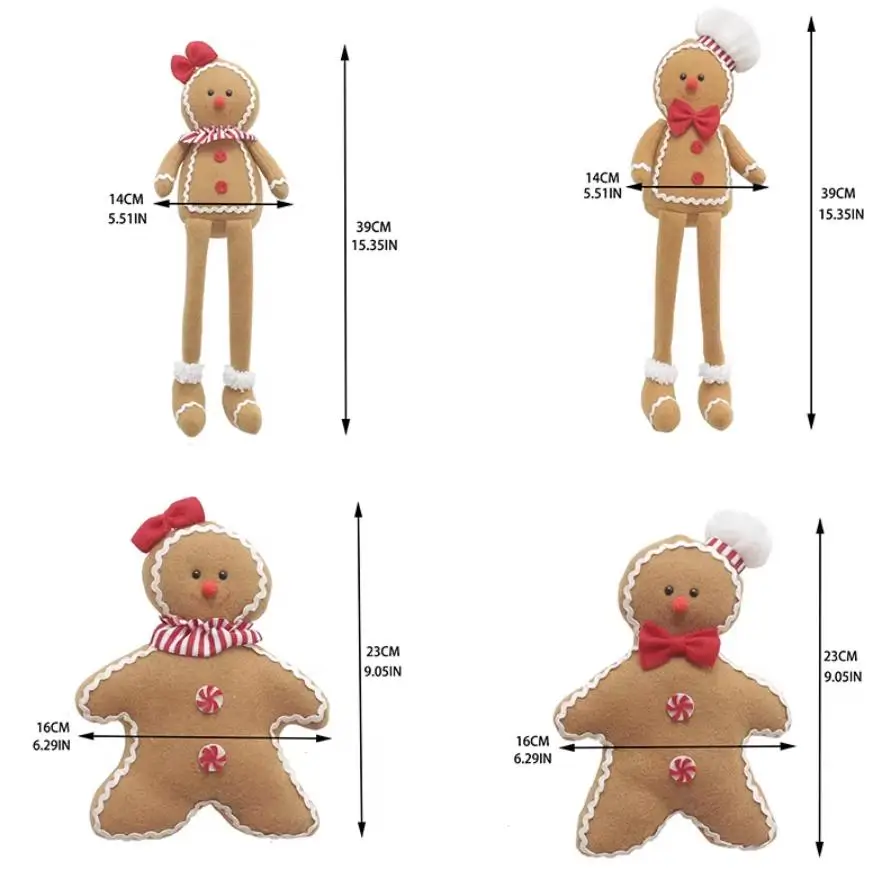 Pepparkaksgubbe Mjuk Juldekoration 5