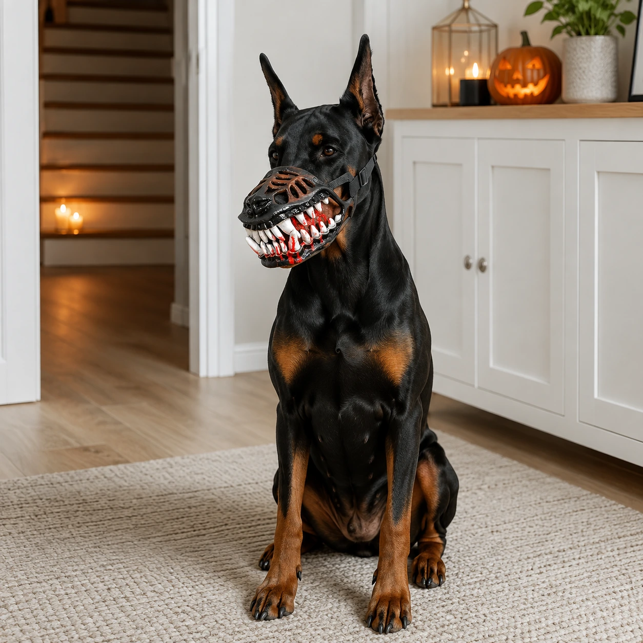 Hundmask för Halloween och maskerad