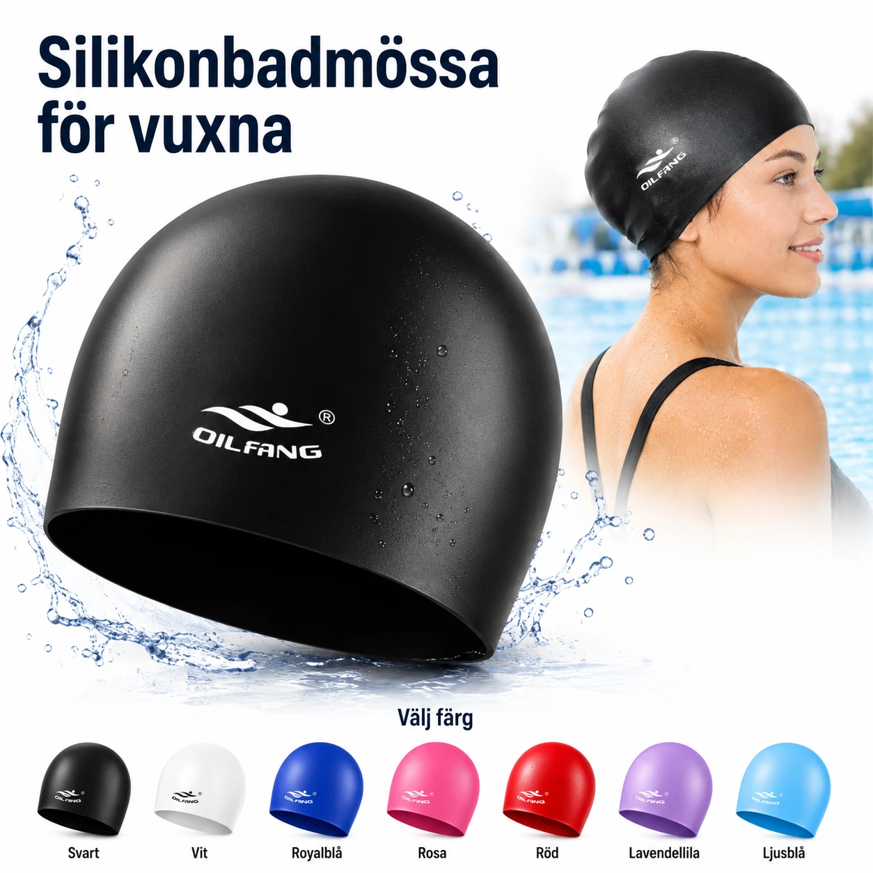 Silikonbadmössa för Vuxna