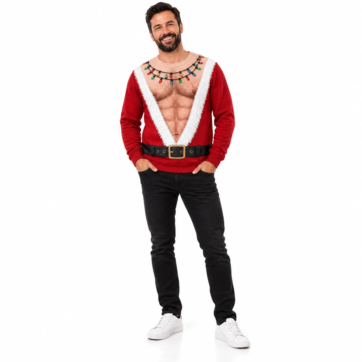 Röd tomtedesign