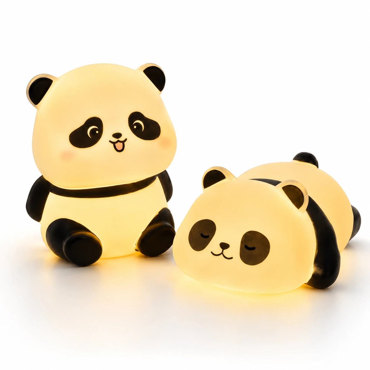 Pandalampa med LED – Söt Nattlampa för Barnrum