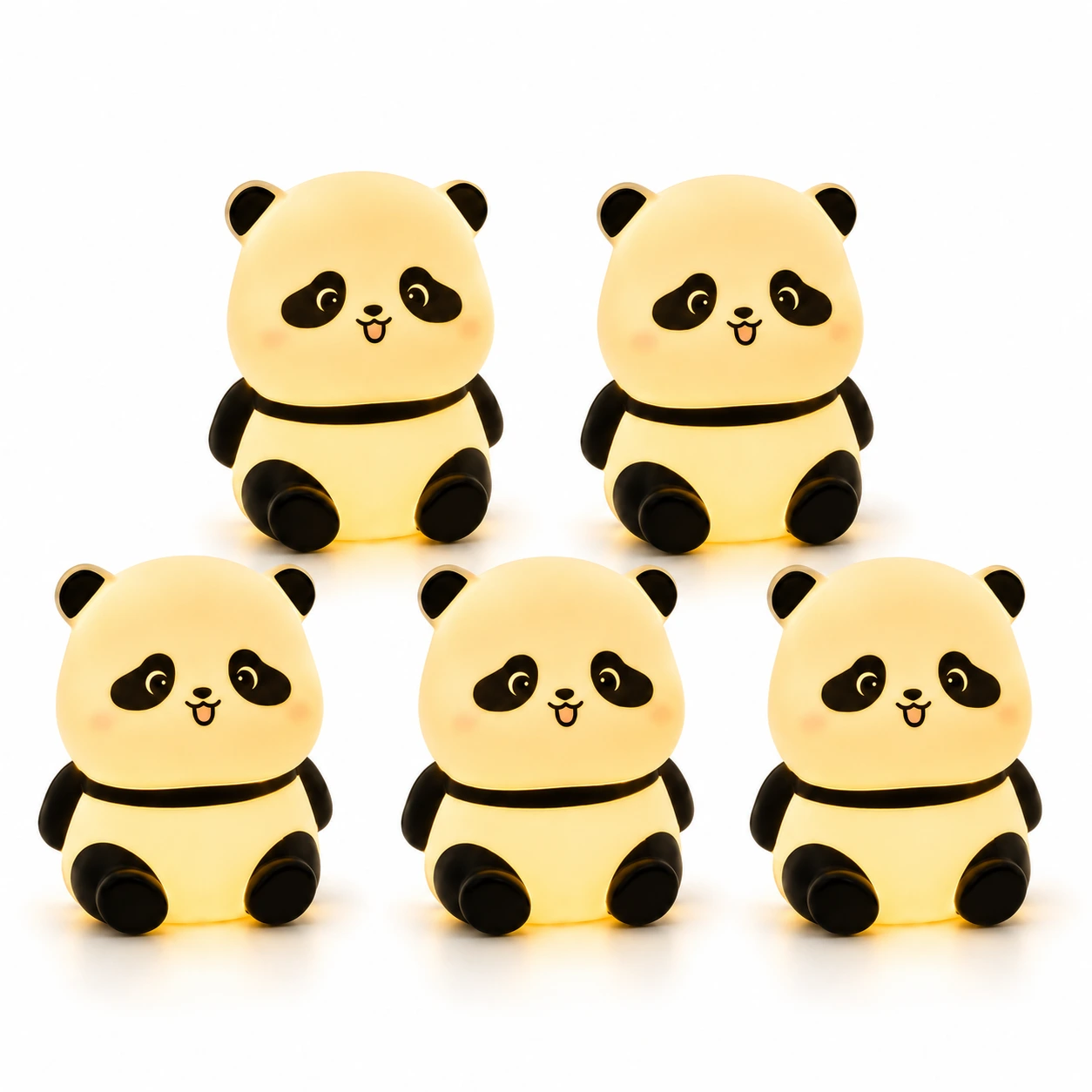 Sittande panda, 5 st