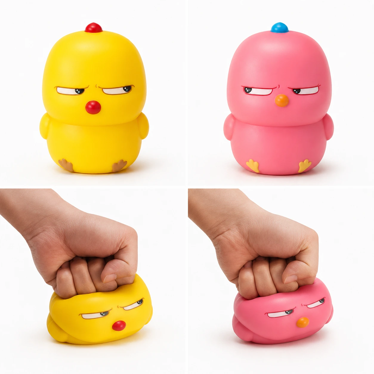 Squishy Kyckling Stressleksak – Mjuk Klämleksak Anti-Stress
