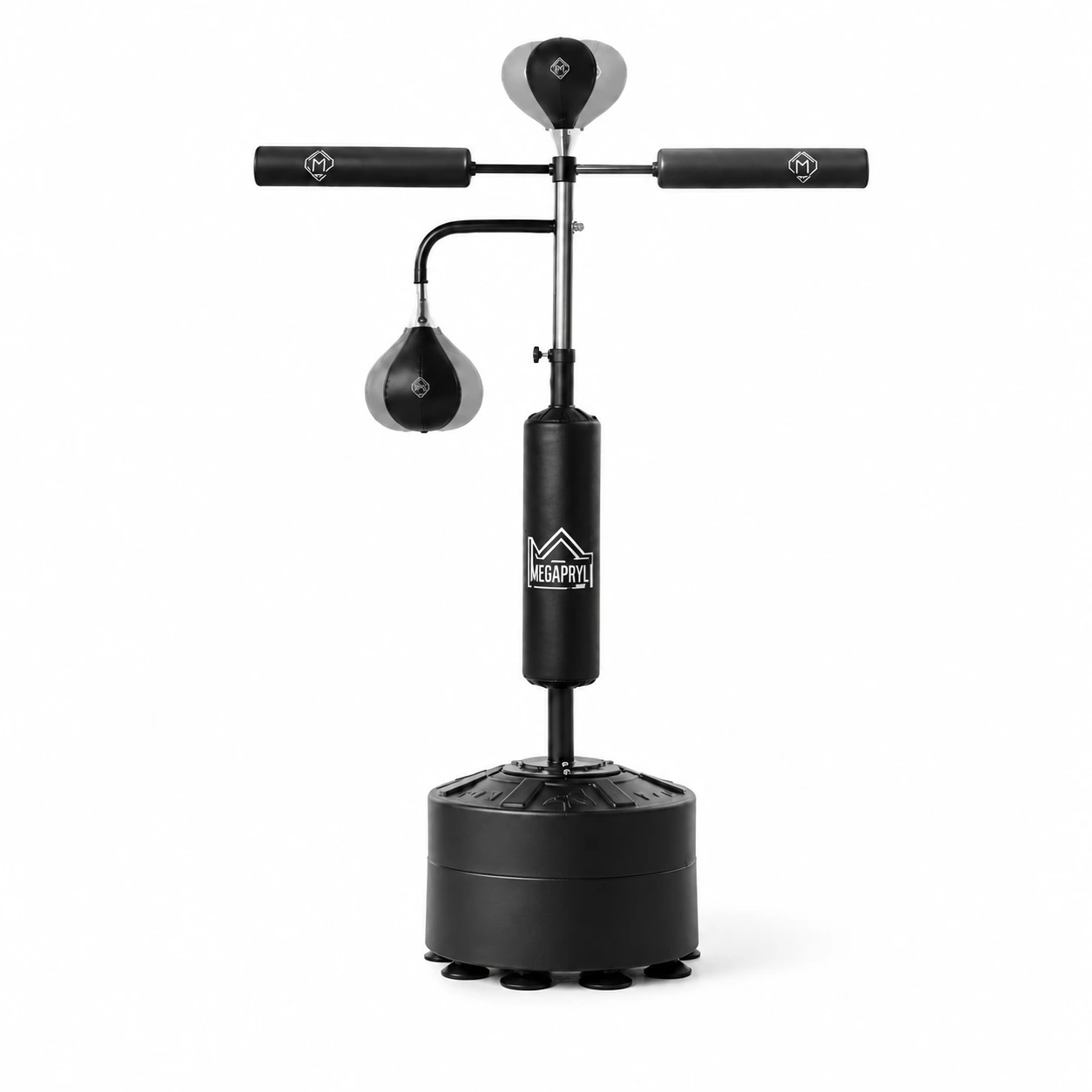Boxningsstation 4-i-1 med Justerbar Höjd och Reflexstång