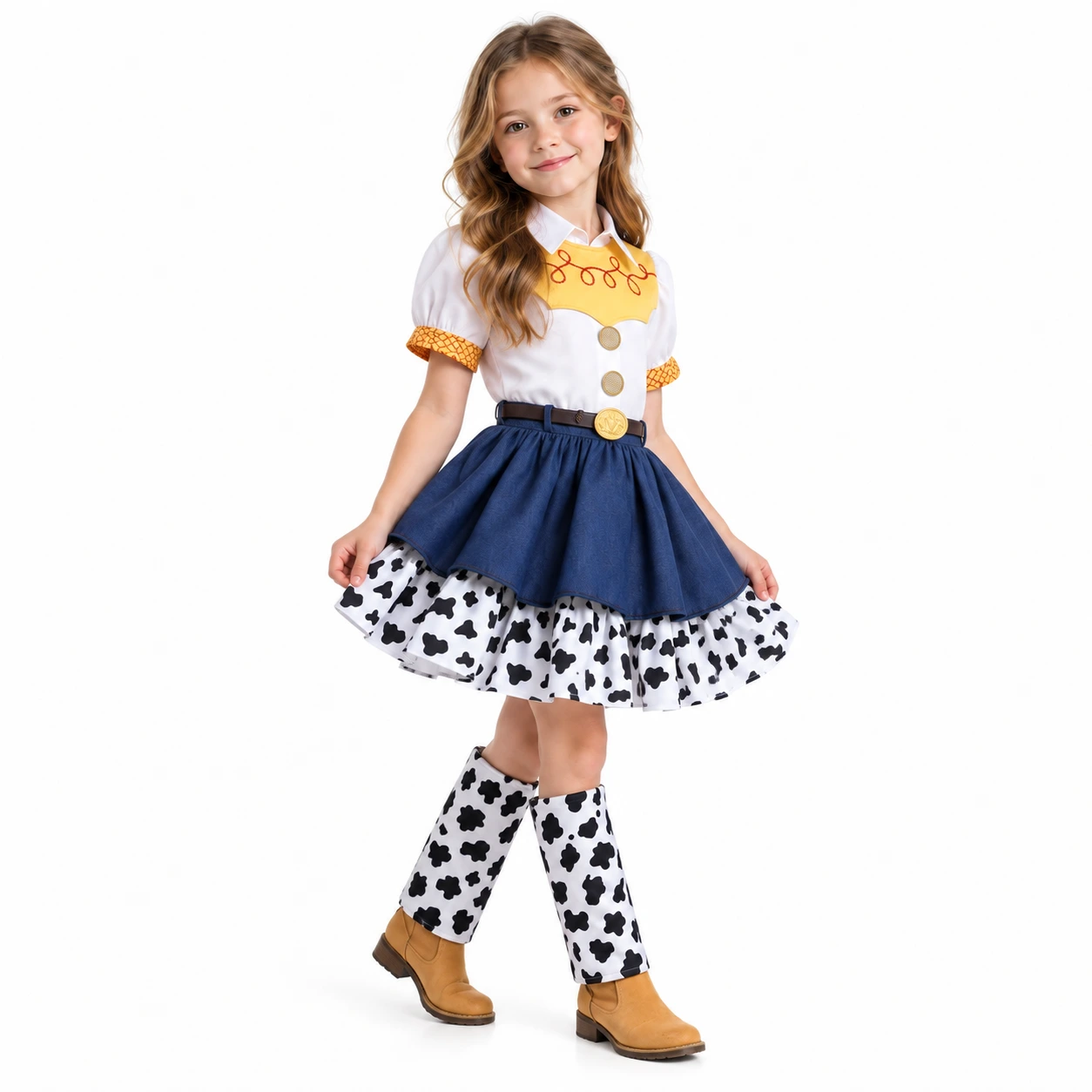 Lasten cowboy-mekko ja leggingsit