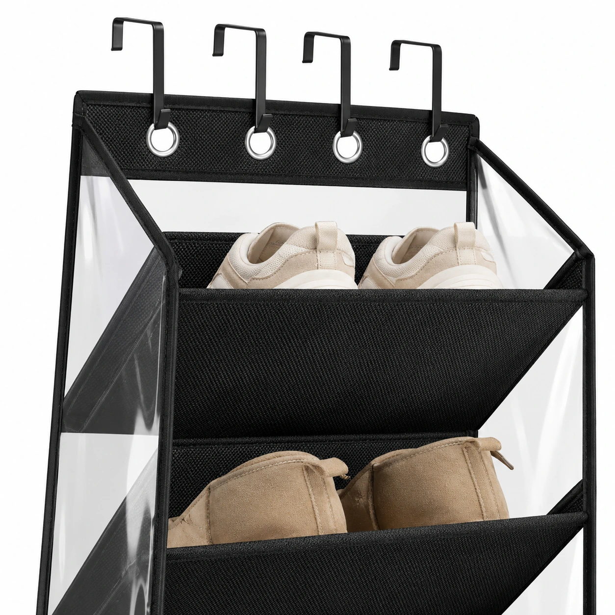 Oven päälle ripustettava kenkäsäilytin, 10 lokeroa