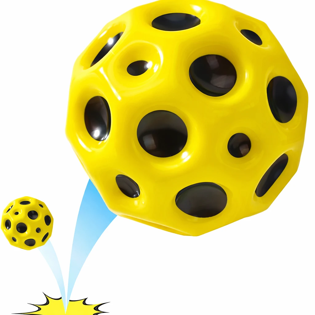 Rymdboll Gul Reflexboll 7 cm