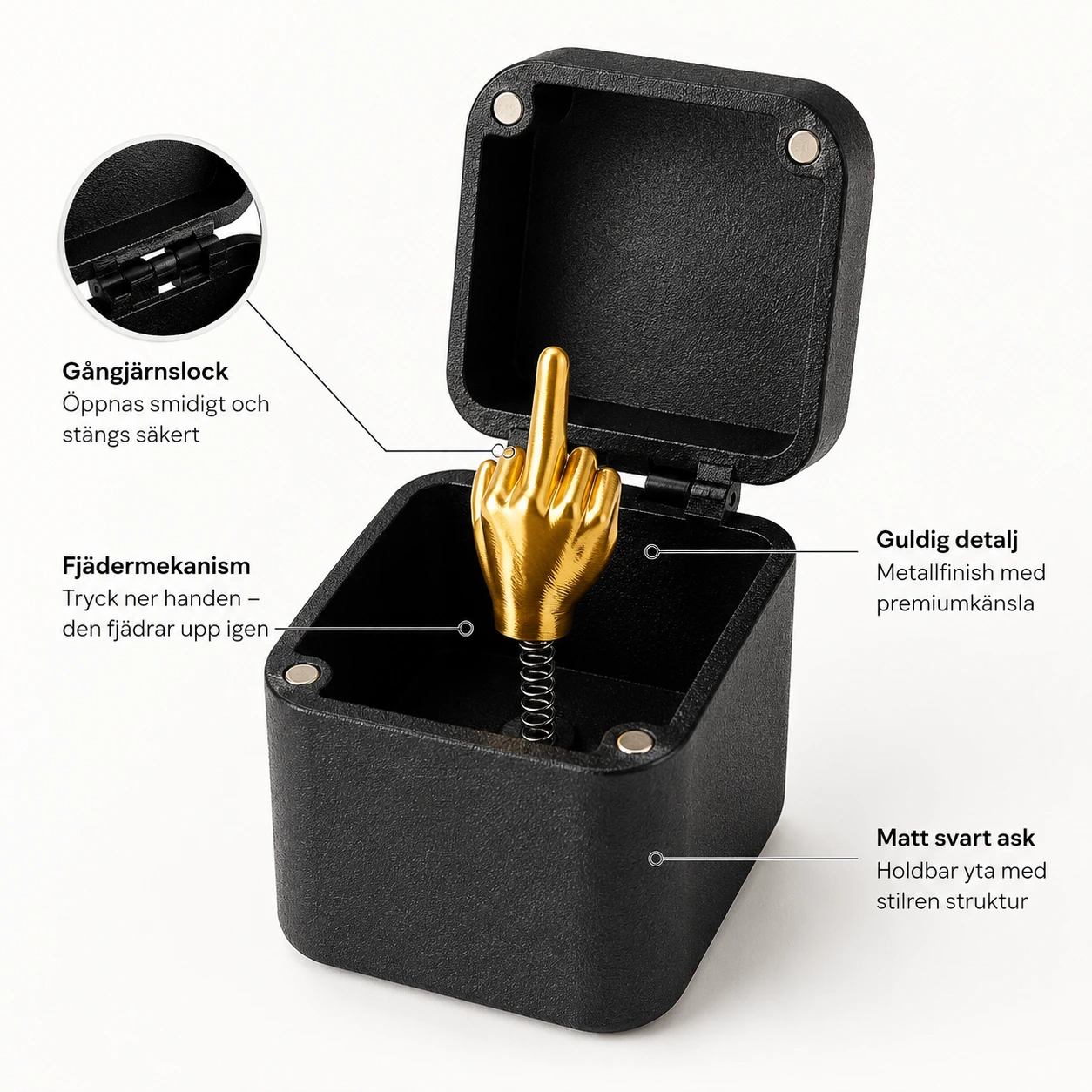 Presentask Pop-up med Uppfällbar Handgest