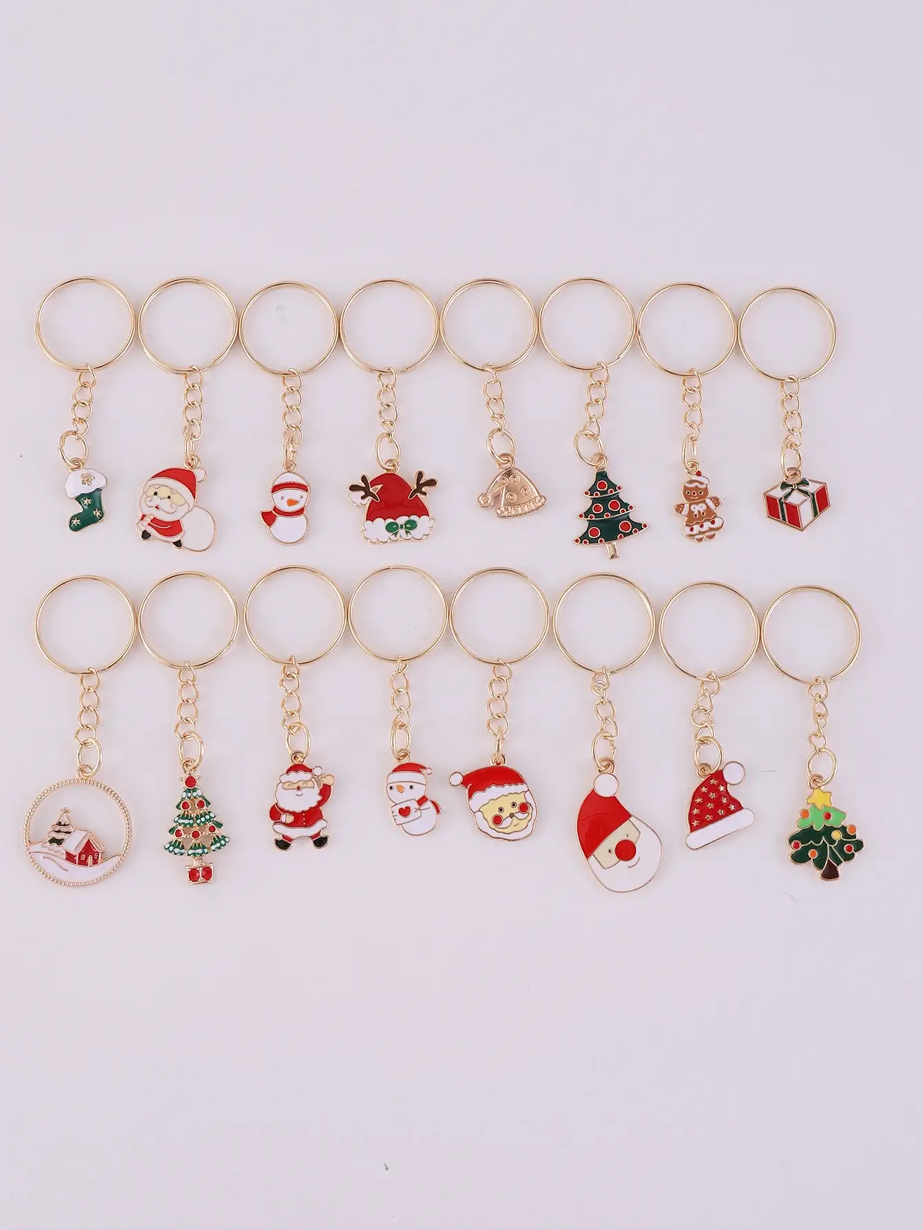 Nyckelringar Julmotiv 16-pack 4