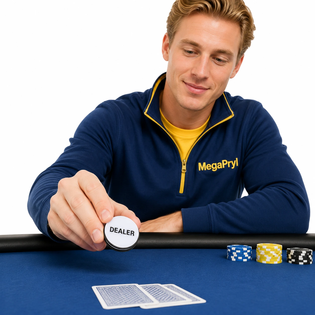 Dealer button för poker och kortspel i akryl