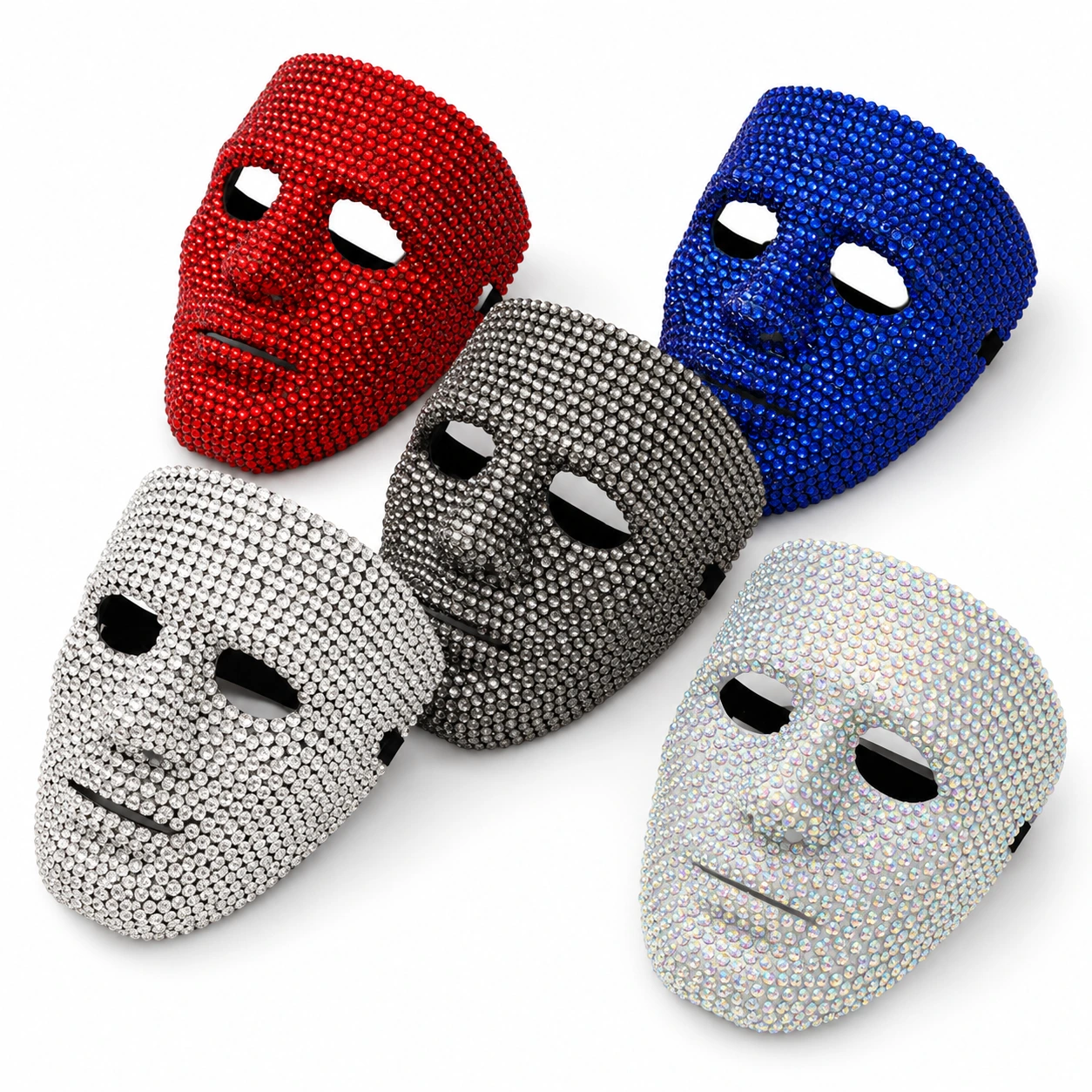 Mask med Strass – Glittrig Festmask för Maskerad