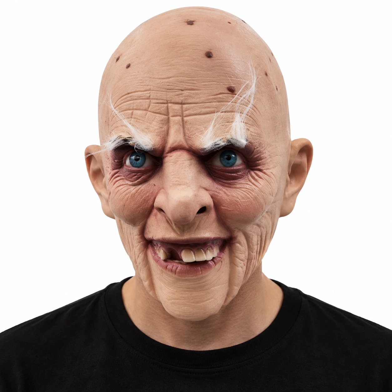 Mask gammal man i latex, heltäckande