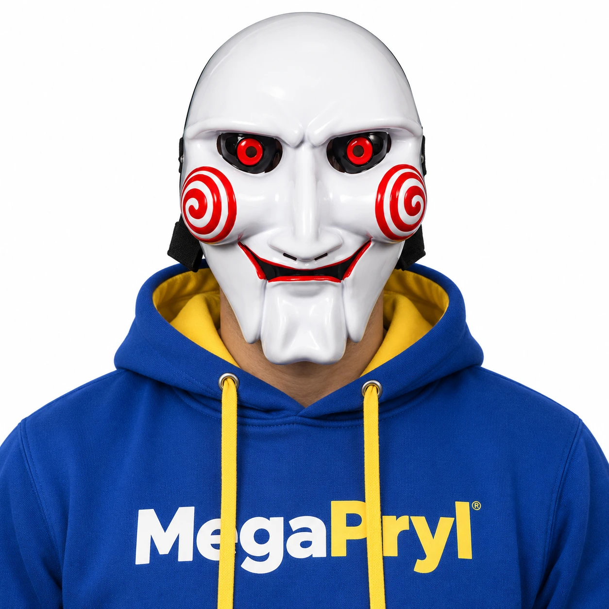 Halloweenmask i Vit ABS-resin – Mask för Maskerad och Cosplay