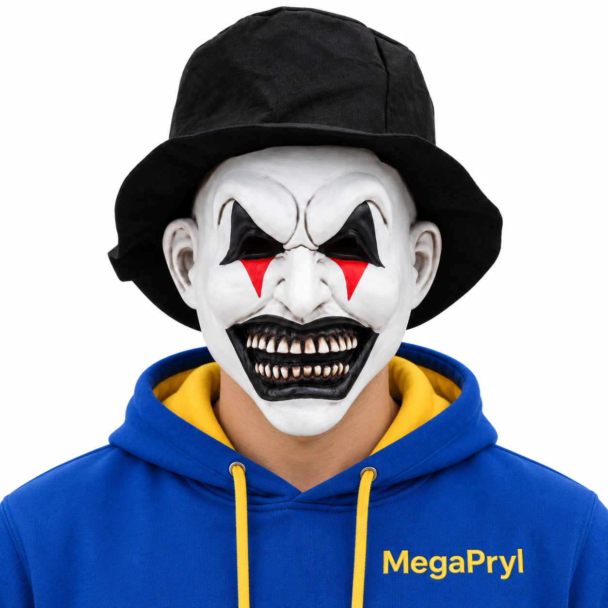 Clownmask för Halloween och Maskerad – Skräckmask för Fest och Tema