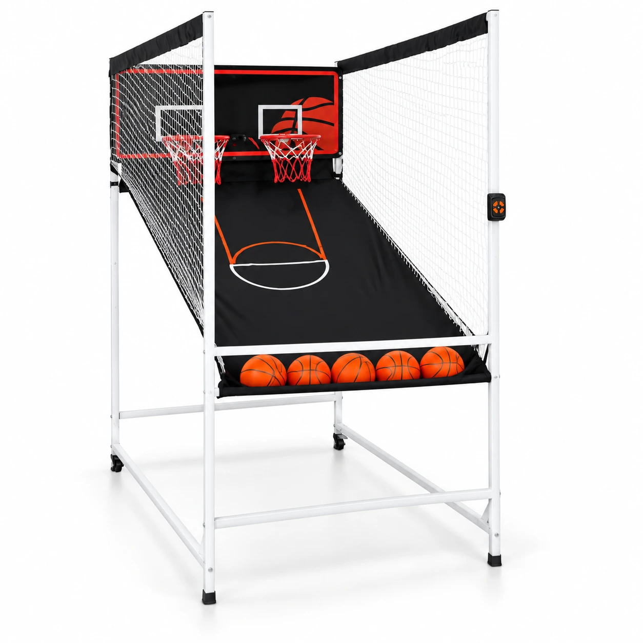 Arkadbasket för 2 spelare med elektronisk poängtavla