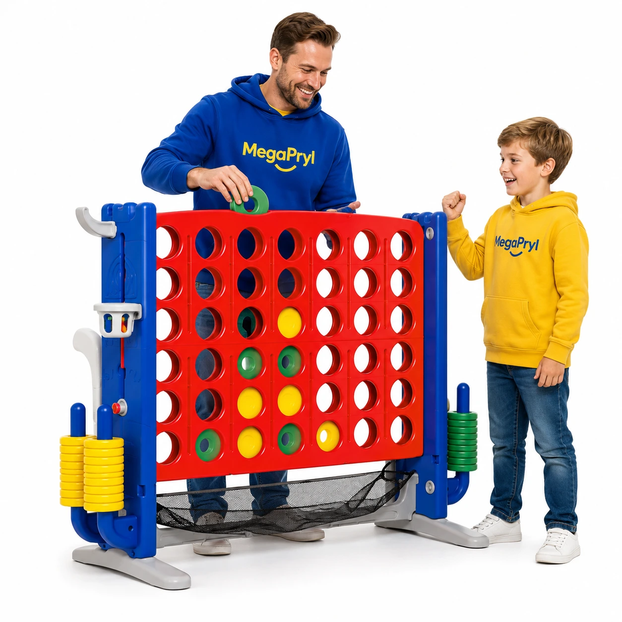Fyra i rad-spel för barn och familj, stort format