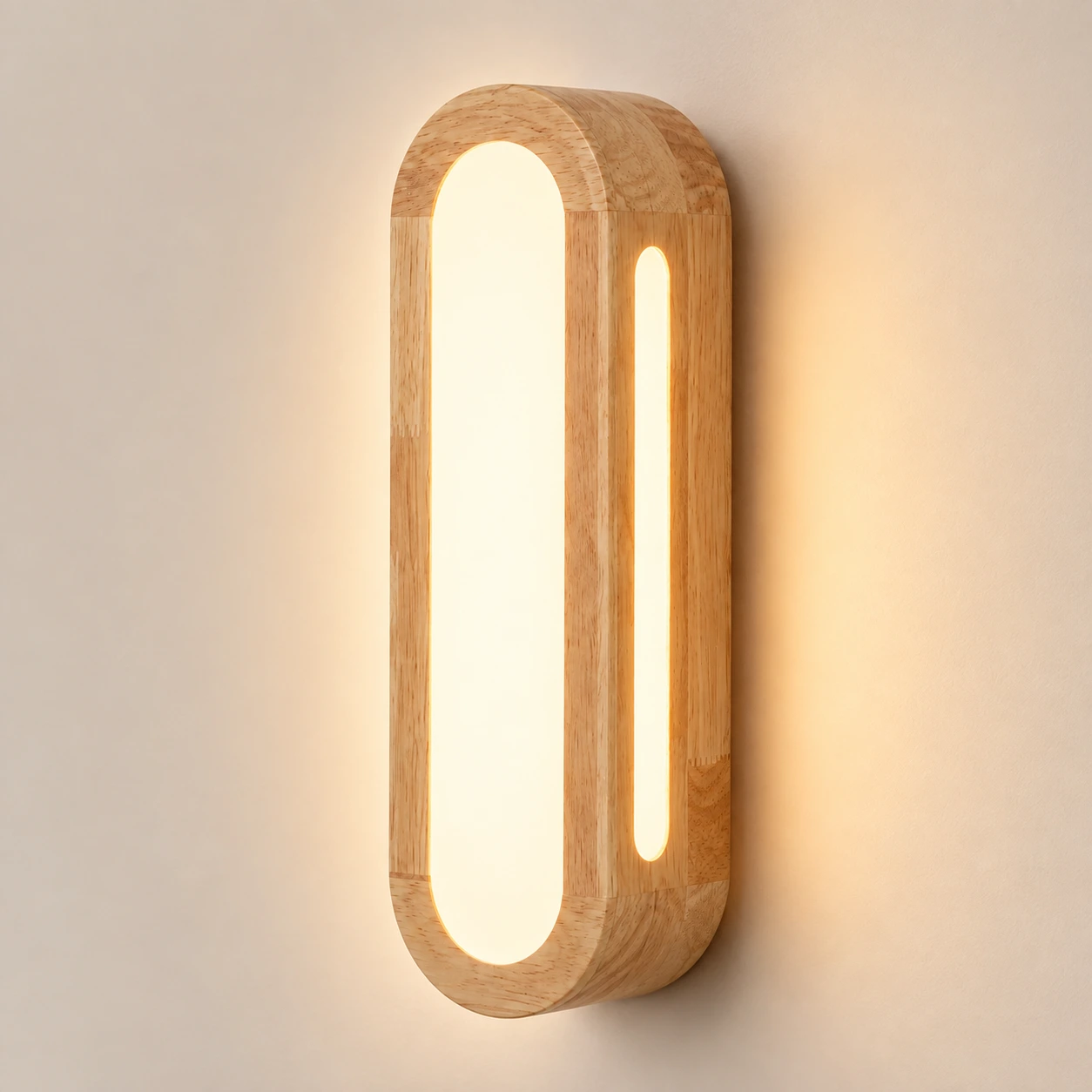 LED vägglampa för inomhusbruk i oval design