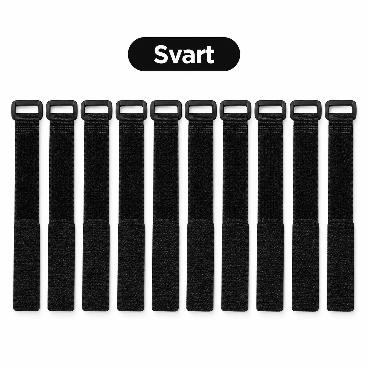 Svart, 10-pack
