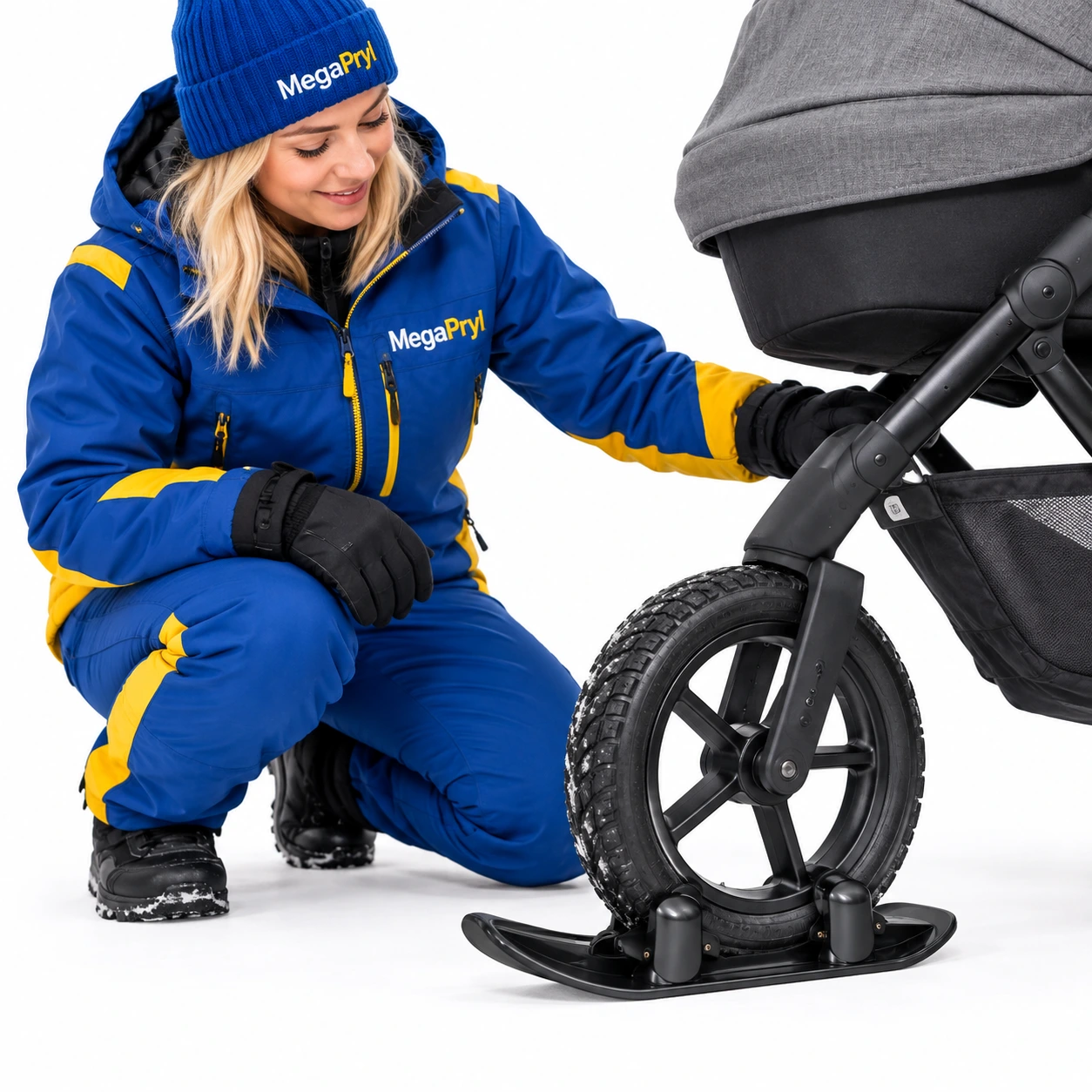 Snömed för hjul till cykel och vagn, 1 st