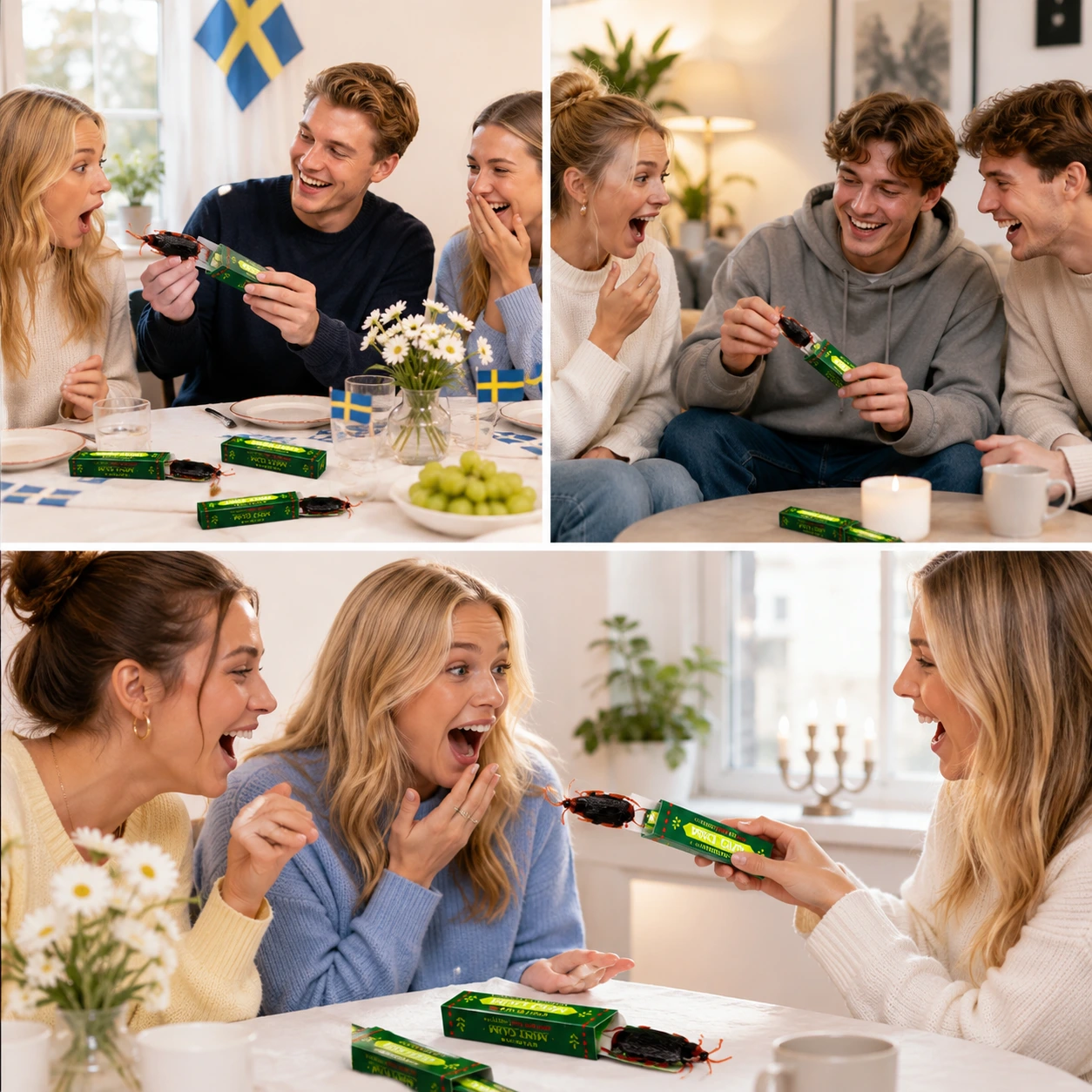 Kackerlacka Tuggummi Prank – Rolig Skämtleksak