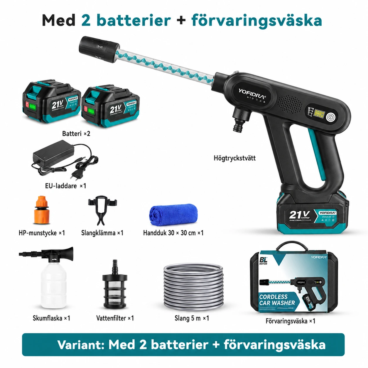 2 batterier