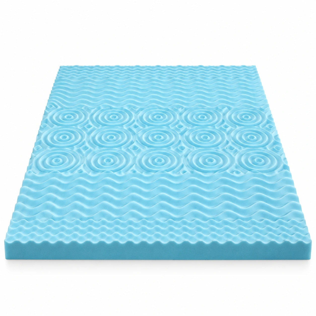 Bäddmadrass i gel memory foam med 5 zoner