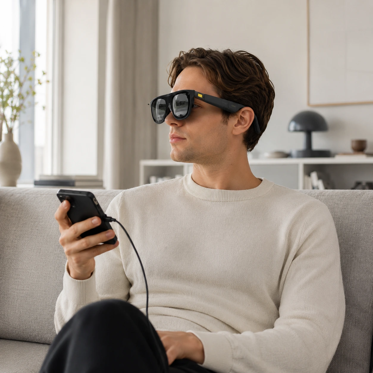 AR-glasögon med USB-C och justerbar IPD