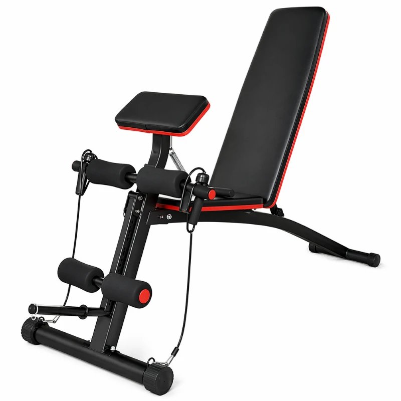 Träningsbänk Justerbar – 6 Positioner – Hopfällbar Gymbänk