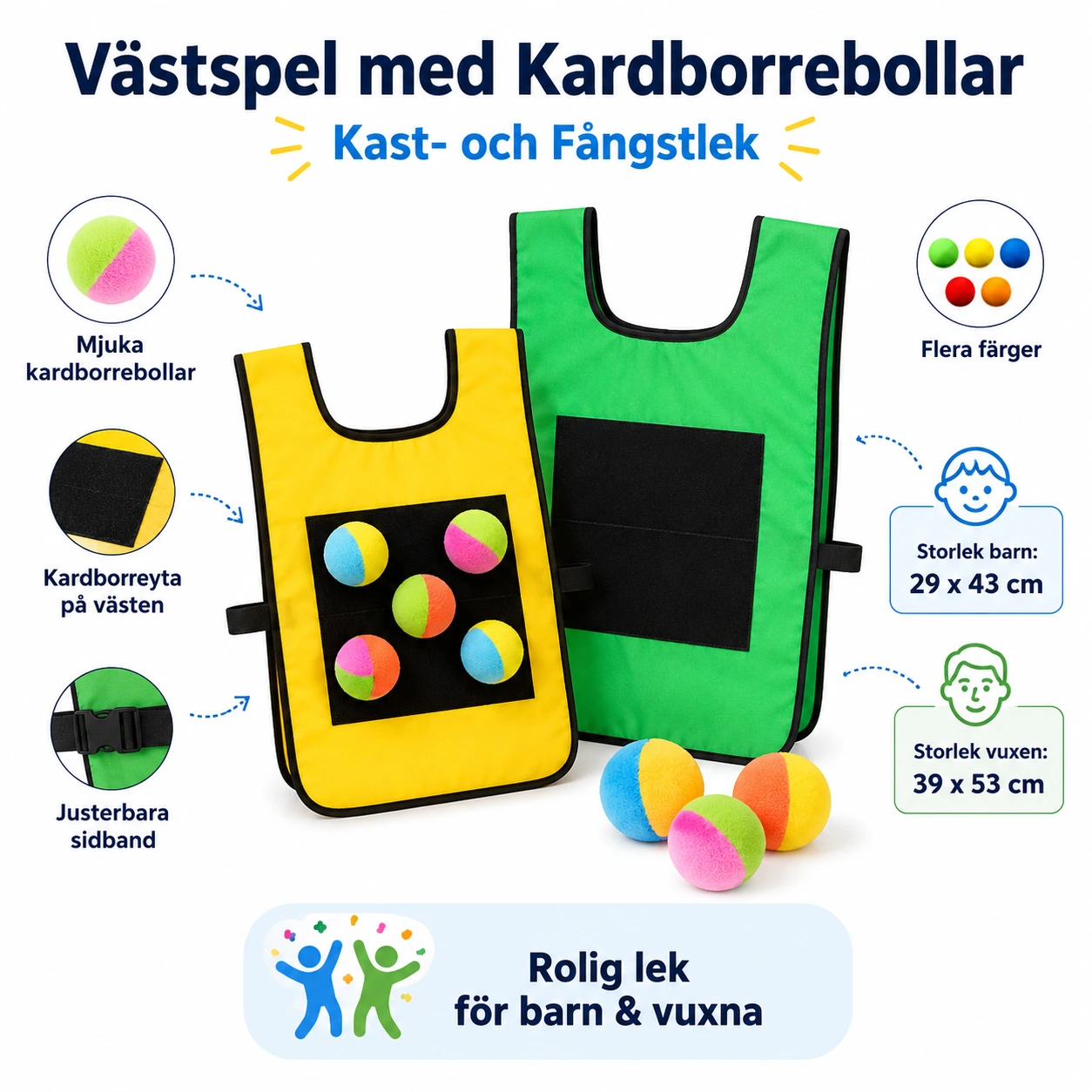 Västspel med Kardborrebollar – Kast- och Fångstlek