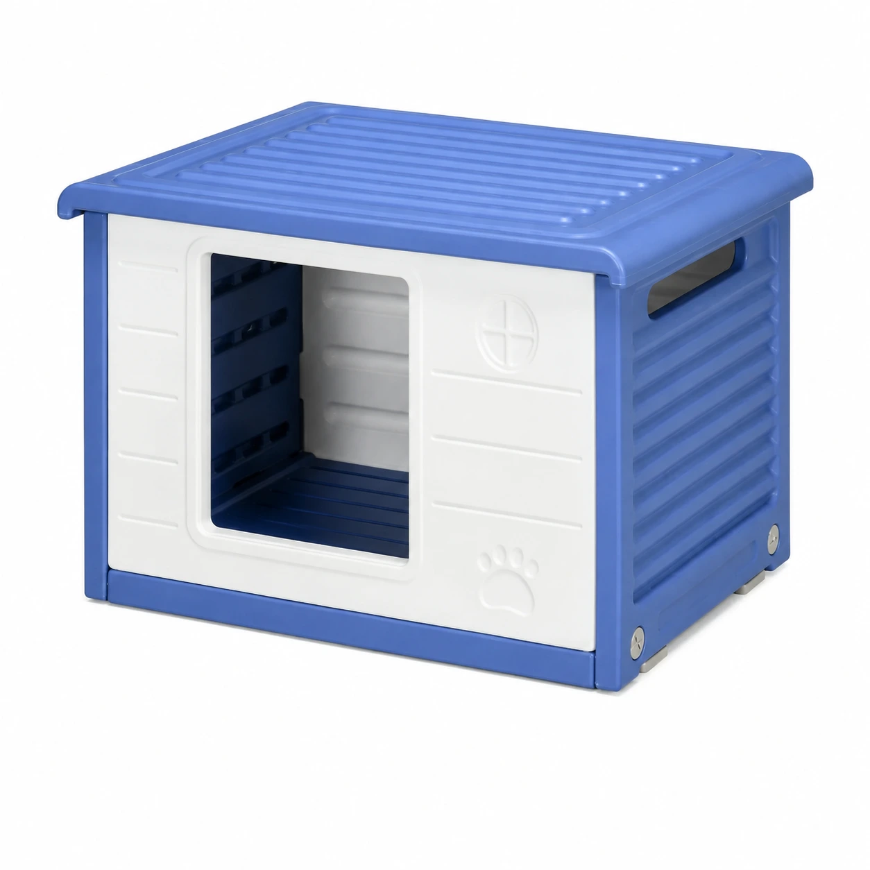 Hundkoja för utomhusbruk med ventilation
