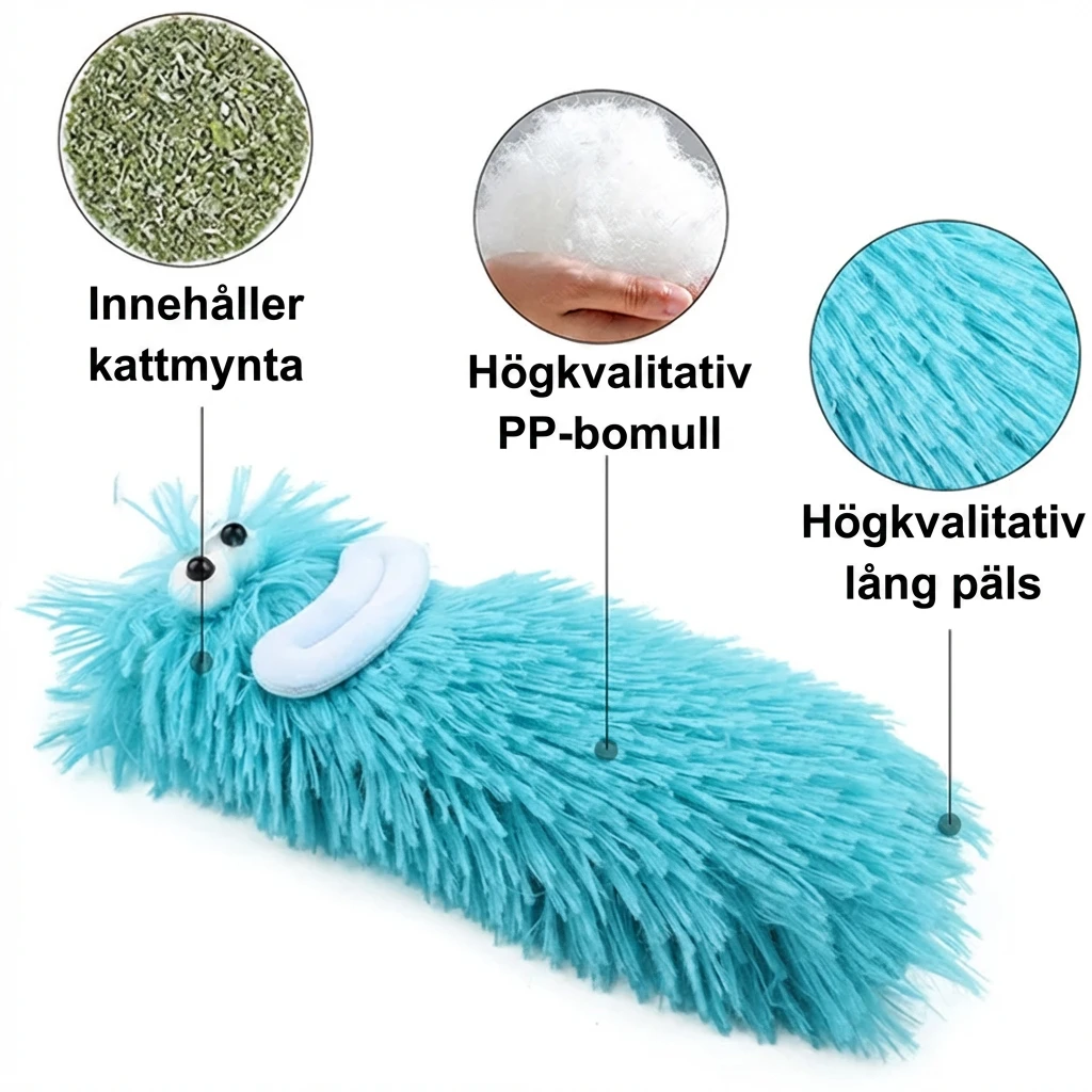 Kattleksak – Plysch med kattmynta