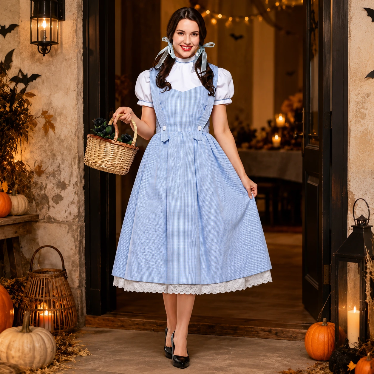 Dorothy klänning för maskerad och Halloween