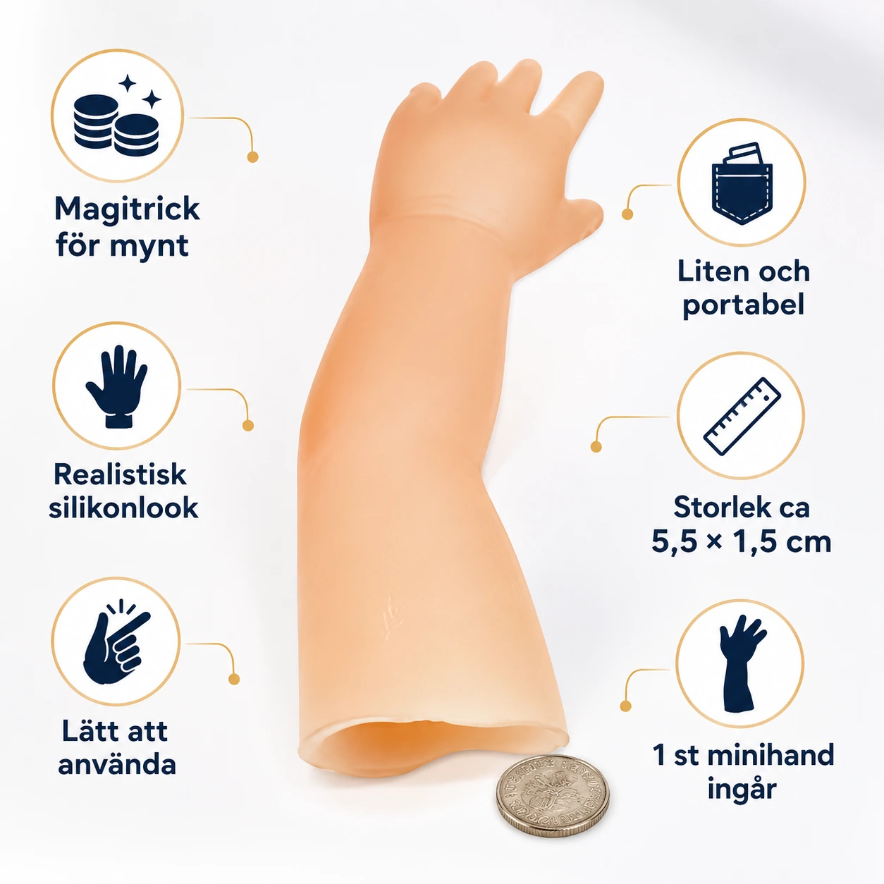 Minihand Magitrick – Få Mynt att Försvinna