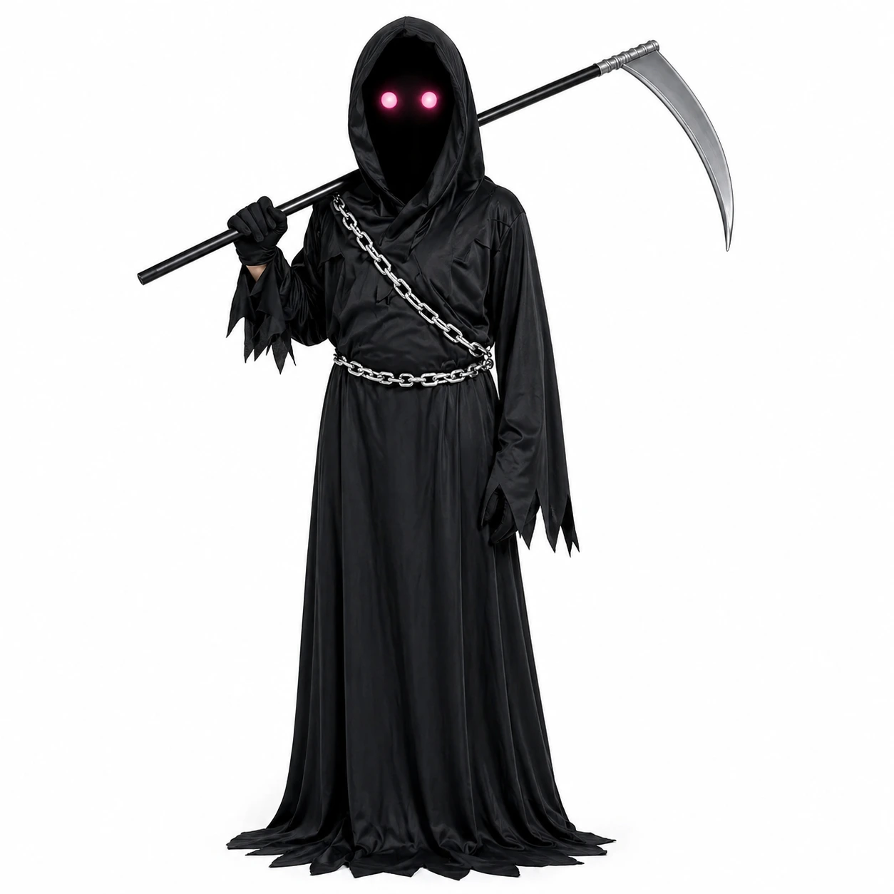 Halloween Maskeraddräkt Barn – Svart Kåpa med Tillbehör