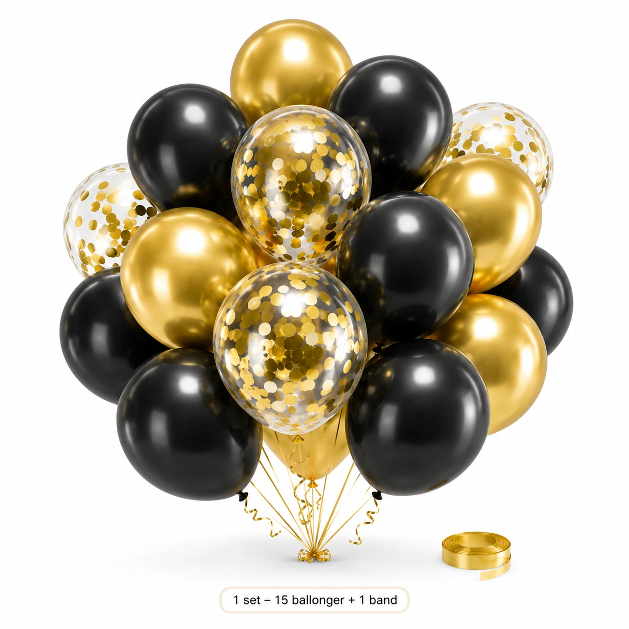 1 set (15 ballonger + 1 rulle band)