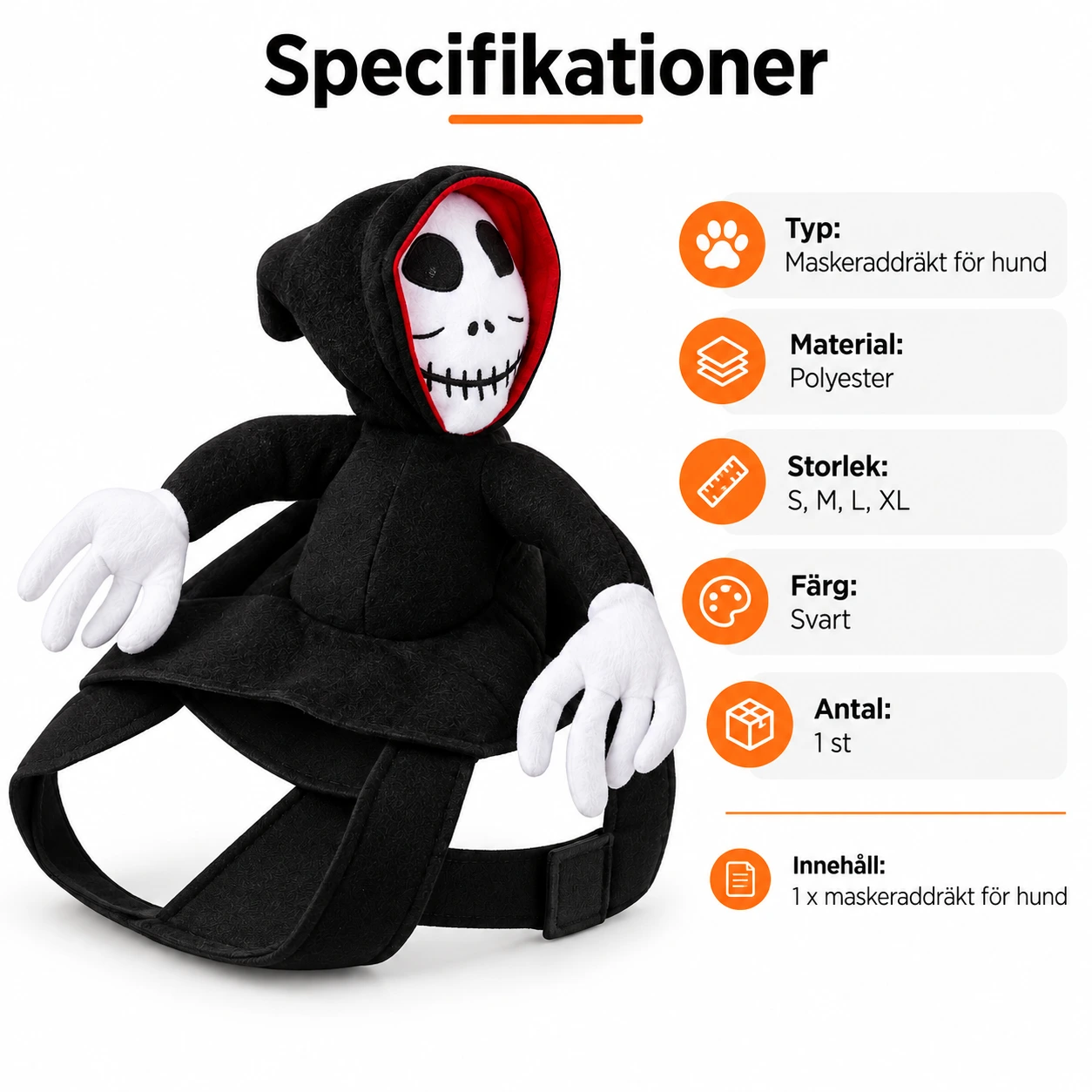 Koiran hupullinen luurankoasu