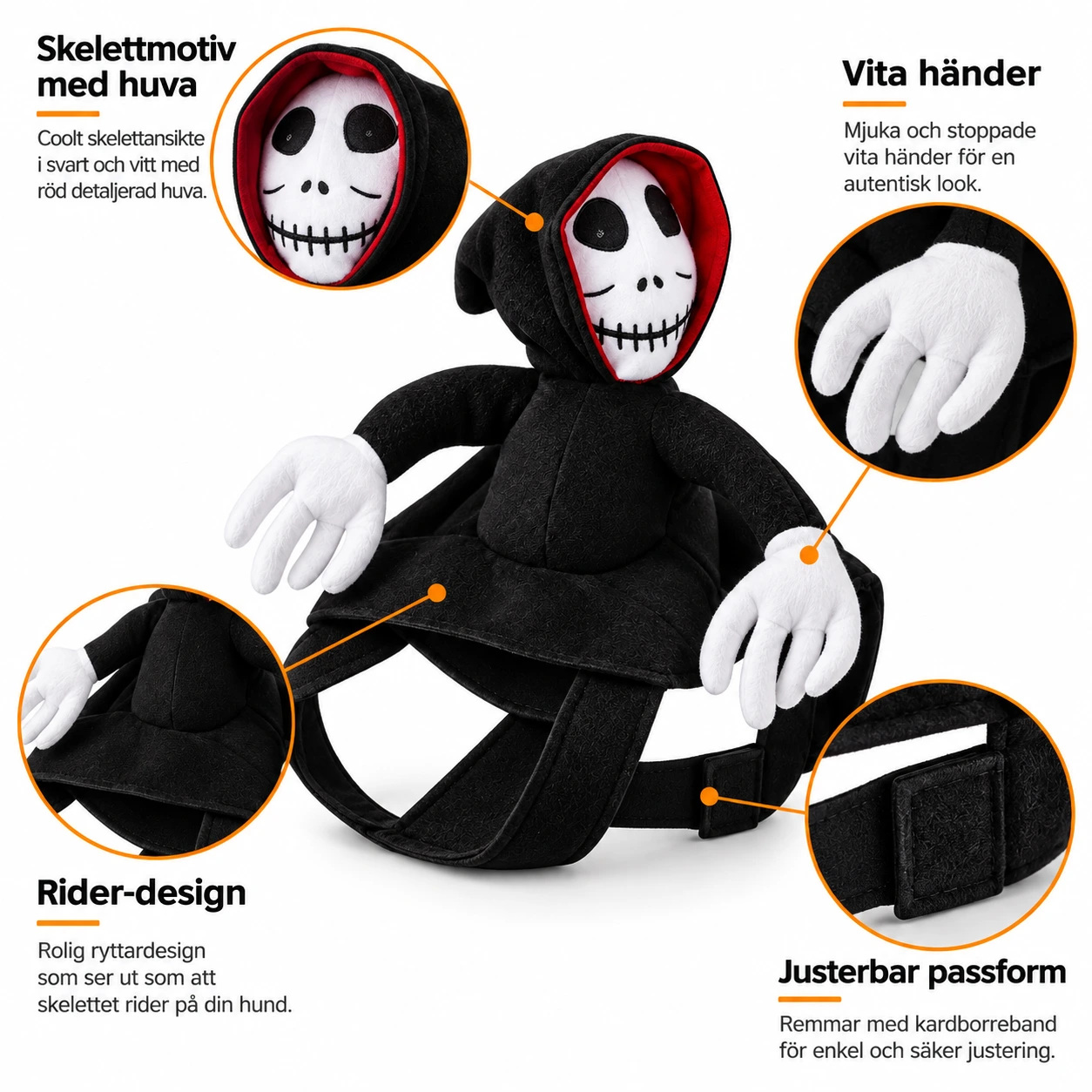 Koiran hupullinen luurankoasu