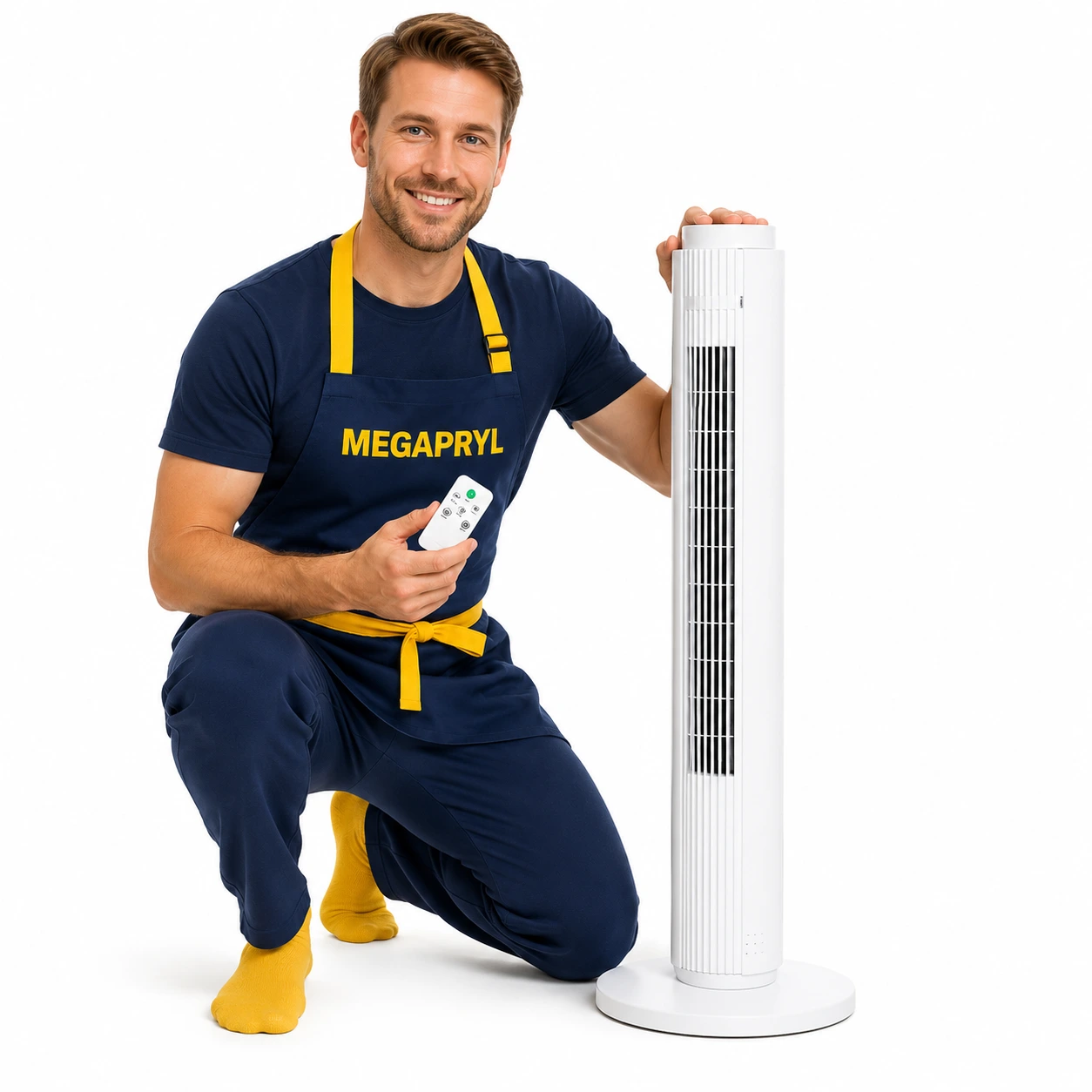 Tornfläkt 79 cm med Fjärrkontroll, 3 Hastigheter