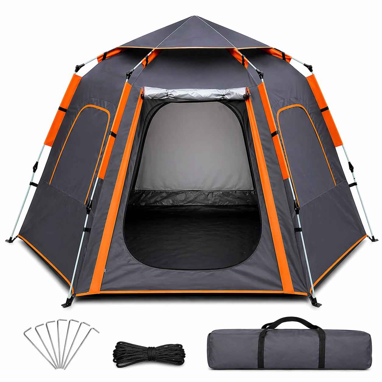 Campingtält 3–4 Pers – Automatisk Pop-up & Vattentätt Tält